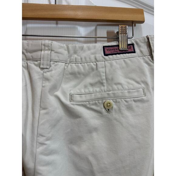 Vineyard Vines Men 33x30 Cotton Flat Front Casual Chino Pants Preppy Relaxed - Picture 6 of 8